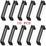 10pcs poign�e meuble entraxe 96mm poign�e porte cuisine noire poignee barre meuble poignee de cuisine ...