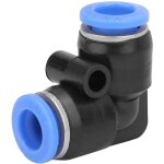 10pcs pv 4 / 6 / 8 / 10 / 12 coude �gal en plastique, raccord rapide pour tuyau d'air pneumatique, raccord ...