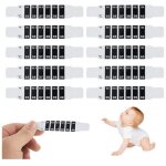 10pcs thermom�tre frontal, thermom�tre frontal bande, bande thermom�tre, thermom�tre frontal b�b�, r�utilisabl ...