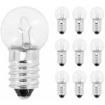 Cyclingcolors - 10x ampoule e10 12v 7, 5w culot 10mm � visser universel incandescent maison bricolage ...