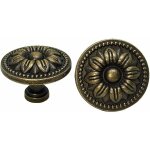 10x boutons de tiroir de porte de placard vintage 35mm fleur design laiton poign�es de d'armoires de ...