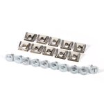 10x clips m�talliques sous le couvercle du moteur pour skoda 8d0805121