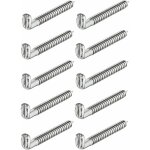 Cyclingcolors - 10x crochet acier � visser 5, 8mm x 55m x 12mm gond piton en l vis angle �querre meuble ...