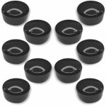 10x embout de tube enveloppant rond 60mm plastique chaise meuble cache bouchon capuchon, noir