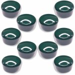 10x embout de tube enveloppant rond 60mm plastique chaise meuble cache bouchon capuchon, vert