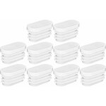 10x embout de tube rentrant ovale � ailettes antid�rapant en peld bouchon capuchon pied meuble table ...