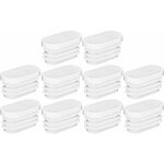 10x embout de tube rentrant ovale � ailettes antid�rapant en peld bouchon capuchon pied meuble table ...
