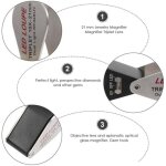 10x grossissement bijoutier loupe triplet lens avec 6 led lumi�re uv 21mm pour gems, , les pi�ces de ...