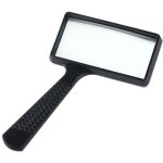 10x loupe � main, 10050mm loupe rectangulaire, lentille en verre r�sistant aux rayures pour lecture, ...