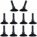10x pied niveleur r�glable ajustable orientable avec rotule pour embouts filet�s m10 x 32mm v�rin vis ...