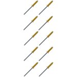 Cyclingcolors - 10x rivet jaune plaque immatriculation aluminium moto voiture auto ancienne vintage