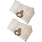 10x sacs compatible avec aquavac 58120205 boxter 20 s aspirateur - volume de 20 l 31cm x 18, 5cm blanc ...