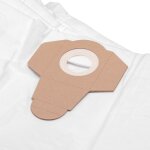 10x sacs compatible avec einhell inox 1500 aspirateur - microfibres non tiss�es, 37cm x 28cm, blanc - ...