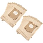 10x sacs compatible avec philips jewel fc 9050 - 9099 aspirateur - papier, 25, 8cm x 16, 2cm, couleur ...