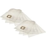 10x sacs compatible avec flex vce 26 l mc, vc 35 l mc, vce 45 l ac, vce 45 m ac aspirateur - 44cm x 33cm ...