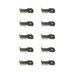 10x taquet pour crmaillre support fixation attache armoire etagre tablette meuble, en acier nickel ...