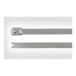 Hellermanntyton - 111 - 93058 mbt5ss - ss304 - ml serre - cble 127 mm 4. 60 mm argent avec fermeture ...