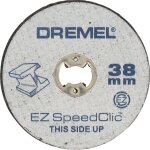 12 disques ez speedclic � 38mm ep 1. 2 mm / metaux - dremel