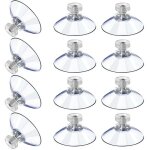 12 grandes ventouses ventouses en plastique ventouse anti - collision transparente en caoutchouc vis ...