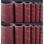 12 manchons abrasifs �12 / 20 / 25 / 38 / 55 / 80mm - grain 80 + 120 - ponceuse oscillante osm100 / 600 ...