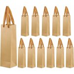 12 pcs (11cm9cm35cm)pochettes sacs cadeaux de bouteilles de vin en papier kraft, sacs pour bouteilles ... 12 pcs (11cm9cm35cm)pochettes sacs cadeaux de bouteilles de vin en papier kraft, sacs pour bouteilles ...