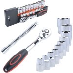 12 pices jeu de cls  douille avec cliquets 3 / 8' inserts hexagonaux de 8mm - 19mm et rallonge cliquet ...