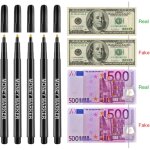 12 pi�ces marqueurs de d�tecteur de faux billets de stylo de contrefa�on pour les billets d'euro usd ...