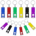 12 pi�ces mini porte - cl�s led porte - cl�s lampe de poche lumi�res diverses couleurs lampes de poche ...