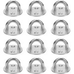 12 pi�ces platine oeil inox m5 platine ancrage inox 304 crochet oeillet plaque a oeillet crochets de ...