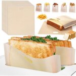12 pices sac  toast, sacs pour grille - pain, sacs  grille - pain rutilisables antiadhsifs, sac ...