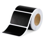 120 �tiquettes cuisine haute qualit� en noir mat pour pots et bocaux. etiquettes autocollantes vierges ...
