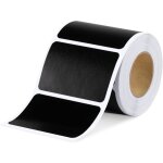 120 �tiquettes cuisine haute qualit� en noir mat pour pots et bocaux. etiquettes autocollantes vierges ...