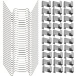 120 pcs clips de fixation pour vitre de verre � effet de serre en acier inoxydable (avec 60 clips de ...
