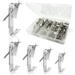 120 pcs kit crochet mural pour cadre photo, languette accroche tableau kit accroche cadre, crochets muraux ...