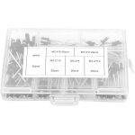 120 pi�ces / ensemble m2. 4 / m3. 0 / m3. 2 / m4 rivets noirs assortiment de rivets pop rivets noirs ...