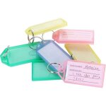120 porte - cl�s (couleurs m�lang�es), porte - cl�s bagage en plastique avec anneau en acier inoxydable, ...