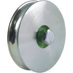 120mm roue � gorge ronde avec rainure de 20. 5mm 1 roulement � billes roue a gorge pour portail