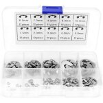 120pcs 10size e - clip anneau de retenue externe snap kit de assortiment anneau de circlips interne 1. ...
