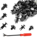 120pcs rivet clips plastique rivets plastiques fixation, kit de vis d'expansion de panneau de porte de ...