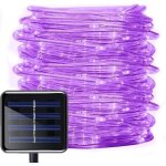 12m solaire ruban lumineux, 100 led guirlande lumineuse de corde imperm�able ext�rieur tube rope guirlande ...