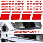 12pcs autocollants r�fl�chissants pour jantes de voiture, logo de pneu sport emblem stripes, roue autocollant ...