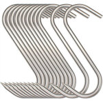 12pcs crochet boucher forme s 15cm, crochet fumoir acier inoxydable pour poisson viande, pour suspendre ...