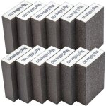 12pcs �ponge de pon�age, cales � poncer kit polissage grain 60 / 80 / 100 / 120 / 180 / 220 sp�cifications ...