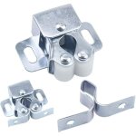 12pcs fermetures de porte, ferme - portes, fermetures � double galet pour porte battante de meuble, loquet ...