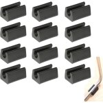 12pcs patin pied chaise tube embout tampon capuchon bouchon protection plancher meuble forme u en plastique ...