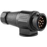 12v 13 broches prise de remorque �lectrique plastique 13 ples connecteur de cblage adaptateur noir - ...