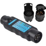 12v 7pin / 13pin remorquage lumi�re cblage cble circuit prise testeur de prise pour remorques automatiques ...