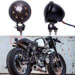 12v moto feux arri�re feu stop smoke led frein arri�re lampe pour street bike chopper bobber cafe racer ...