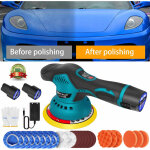 Dayplus - 12v sans fil polisseuse professionnelle polisseuse avec 2x batterie auto ponceuse outil