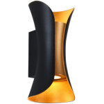 12w salle de bains miroir avant, led miroir avant lampe murale, noir plus or, lumi�re blanche chaude